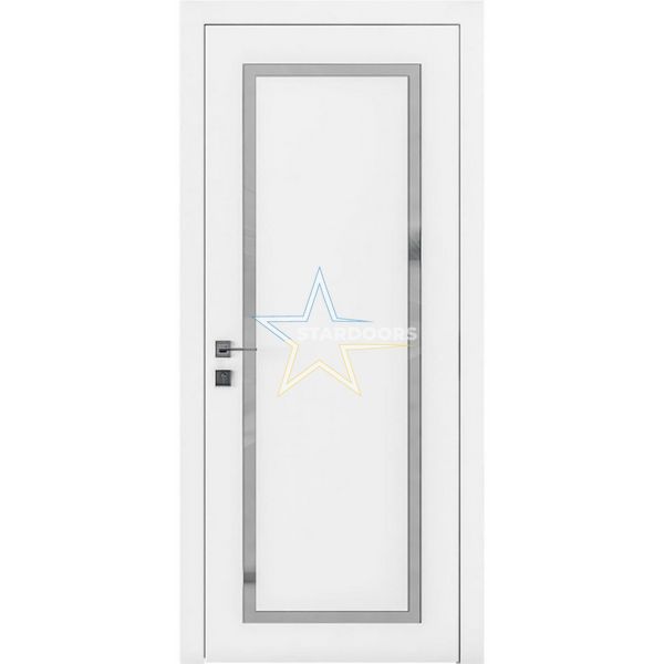 Porto2 полустекло, белый мат Межкомнатные двери 206 Loft фото