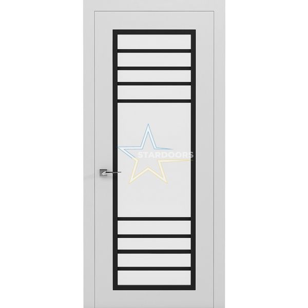 Межкомнатные двери Rodos Porto3 скло триплекс, белый мат 207 Loft фото