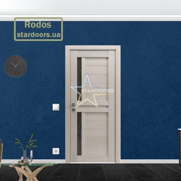Міжкімнатні двері Rodos Alfa, напівскло 36 Модерн фото