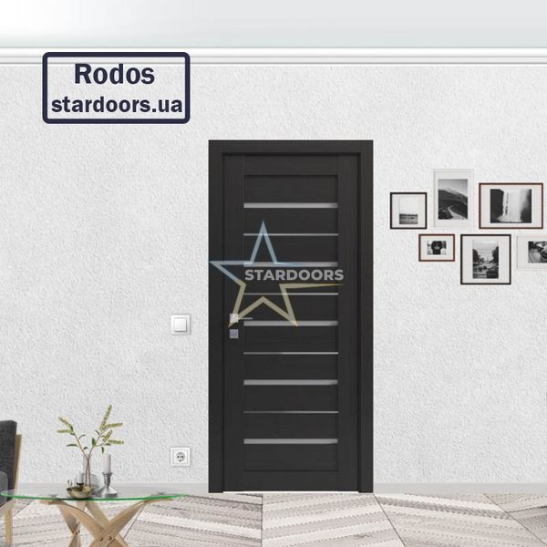 Міжкімнатні двері Rodos Lazio напівскло 43 Модерн фото