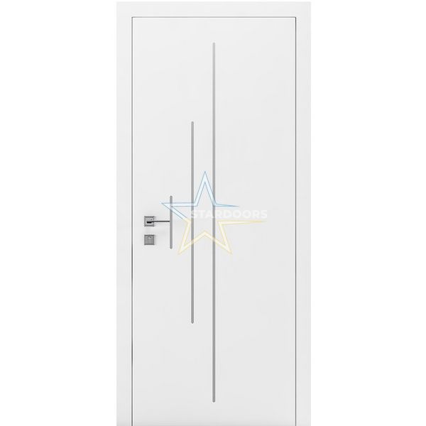 Міжкімнатні двері Rodos Prima 3V1 глухе, білий мат 308 Cortes фото