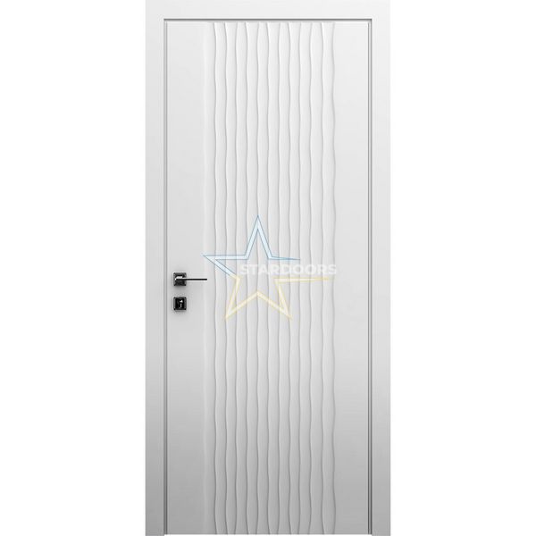Міжкімнатні двері Rodos Aura, глухе, білий мат 261 Loft фото