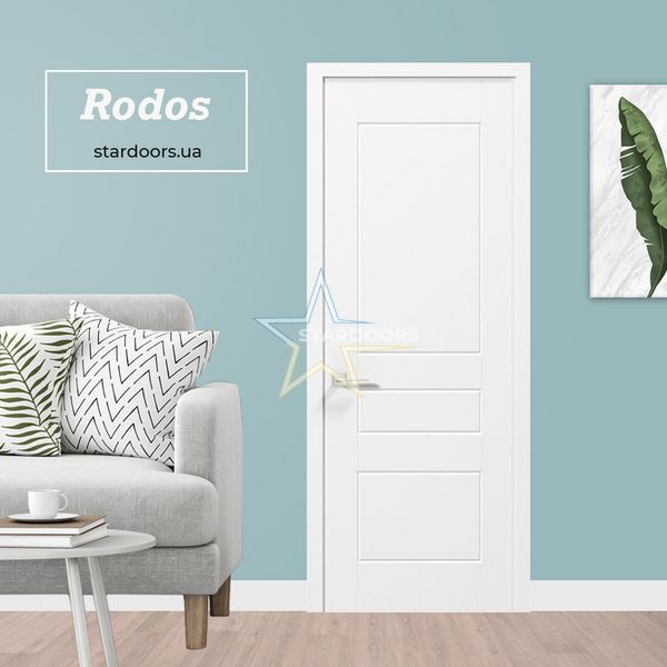 Міжкімнатні двері Rodos Salsa глухе, білий мат 323 Cortes фото